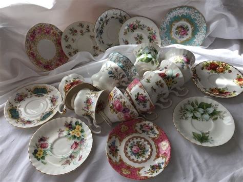 royal albert cups  saucers romantic porcelain catawiki