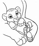 Coloring Pages Lion Baby King Simba Cub Colouring Kids Disney Arms His Mother Print Printable Color Wolf Cubs Fun Getcolorings sketch template