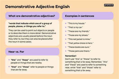 demonstrative adjectives  english promova grammar