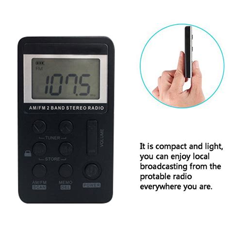 mini radio  fm pocket portable stereo radio tiny digital radio