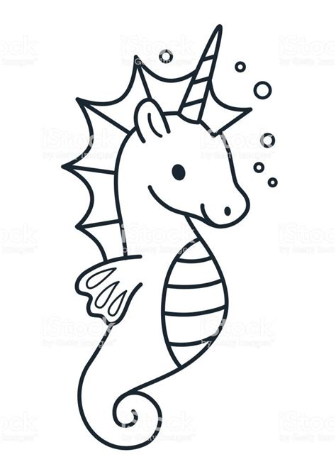 sea unicorn coloring pages   gambrco