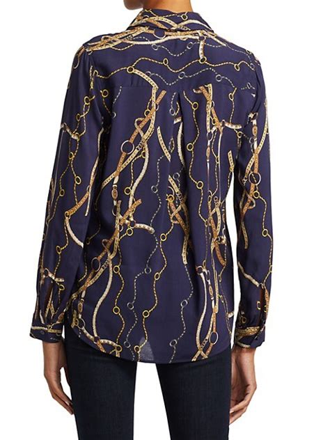 Shop Lagence Holly Chain Blouse Saks Fifth Avenue