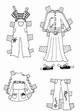 Clothes Coloring Girl Model Pages Color Hellokids Paper Print Doll Girls sketch template