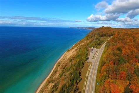 sights  sounds  drone captures stunning views  arcadia northern michigans news