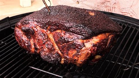 how to smoke pork butt on wsm hot and fast youtube