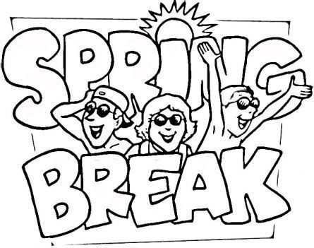 spring break coloring book google search spring coloring pages