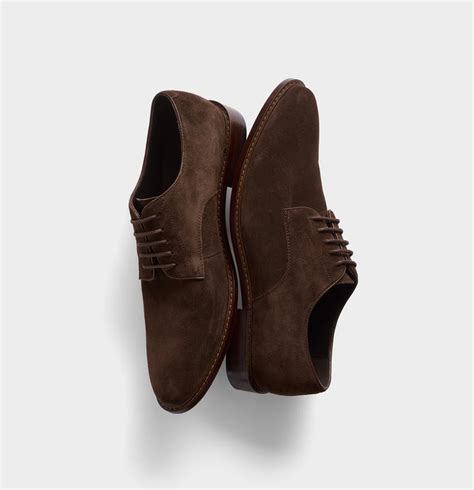 brown suede shoes  black tux