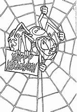 Spider Scary Coloring Drawing Pages Getdrawings Web Getcolorings sketch template