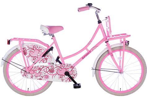 spirit omafiets roze   meisjesfiets city bikesnl