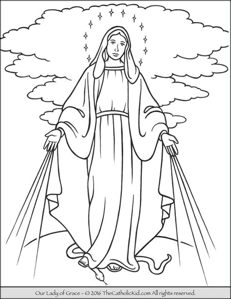 blessed virgin mary coloring pages  kids bunkhousequilting