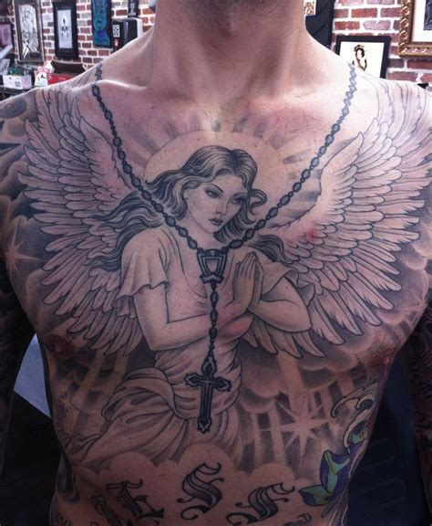 Angel Chest Tattoo Designs Ideas And Meaning Tattoos For You