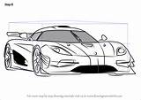Koenigsegg Drawingtutorials101 Carros Furious Kolorowanki Ausmalen Malvorlagen sketch template