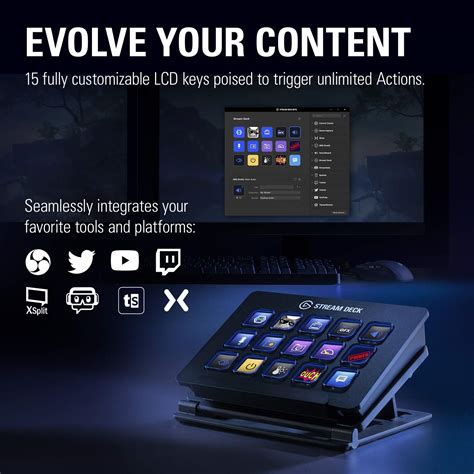 elgato stream deck live content creation controller with