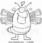 Dragonfly Loving Clipart Cartoon Coloring Cory Thoman Outlined Vector Gravy Template sketch template