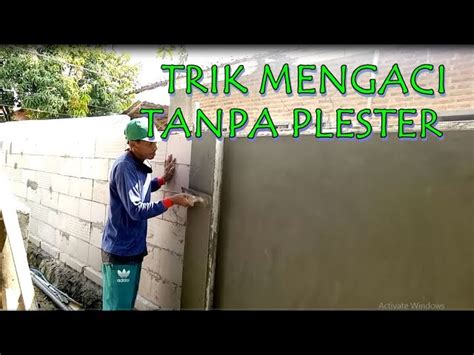 apakah bata hebel bisa langsung  aci