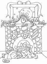 Christmas Fireplace Coloring Stamps Dearie Dolls Digi Drawing Pages Digis Freedeariedollsdigistamps Printable Designs Beautiful Getdrawings Digital Getcolorings Stamp Ca Adult sketch template