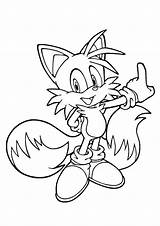 Coloring Pages Sonic Hedgehog Print Colouring sketch template