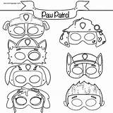Paw Patrol Coloring Masks Masken Ausmalbilder Pages Kostenlos Geburtstag Party Partyideen Ideen Chase Face Kinder sketch template