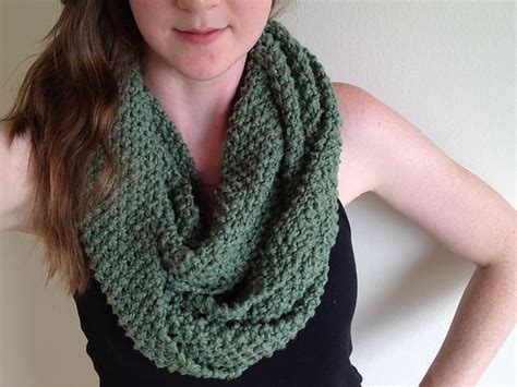 ravelry seed stitch infinity scarf pattern by michelle