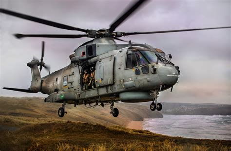 gallery royal navy helicopters hone flying skills  cornish sand dunes
