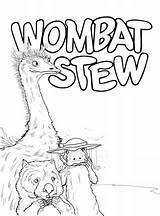 Wombat Emu Coloring Pages Platypus Stew Printable Dingo Colouring Activities Sheets Book Supercoloring Color Week Animals Category Crafts Select Characters sketch template