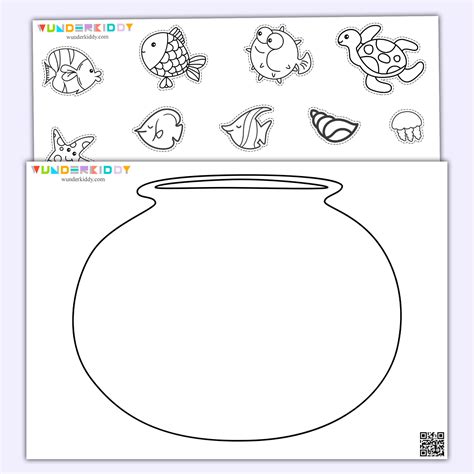 printable fish bowl craft template  kindergarten