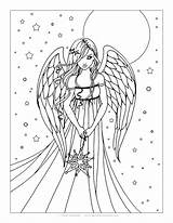 Angel Coloring Pages Printable Adults Color Adult Baby Kids Realistic Anime Print Drawing Molly Harrison Detailed Titanic Book Getdrawings Goodall sketch template