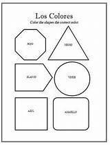 Spanish Shapes Worksheet Color Activity Worksheets Kids Colors Teacherspayteachers Learning Printable sketch template