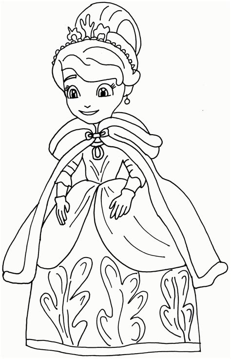 sofia the first coloring pages coloring home