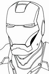 Man Coloring Outline Face Mask Iron Ironman Head Sketch Clipart Drawing Pages Clip Spiderman Robot Spider Kids Clipartbest Printable Cliparts sketch template