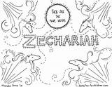 Zechariah sketch template