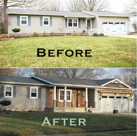 curb appeal beforeafter ranch house exterior ranch house remodel exterior remodel