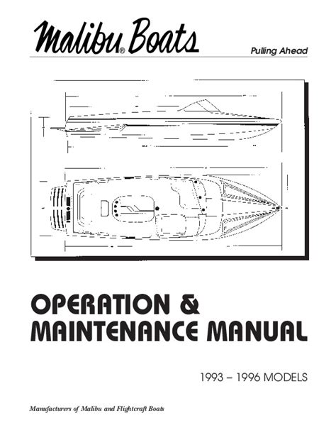 malibu boat owners manual