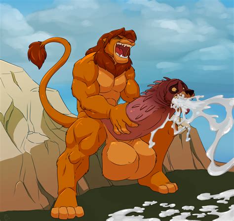 rule 34 anthro cum disney feline food gay lion male male only mammal