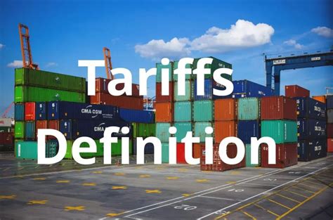 tariffs definition   works  types   pays boycewire