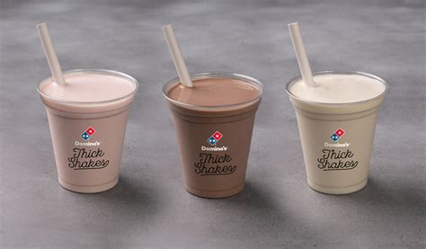 dominos introduces thick shakes   menu  summer