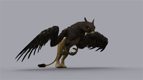 Griffon Game Ready Animated Model 3d Model Game Ready