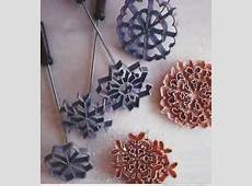 by MAIL Christmas Holiday SNOWFLAKE Cookie Rosette Iron SET OF 4
