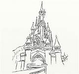 Castle Disney Drawing Coloring Pages Walt Disneyland Cinderella Sketch Frozen Elsa Easy Line Drawings Printable Colouring Fairy Getdrawings Tale Ice sketch template