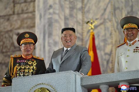 kim jong  shows  missile arsenal   anniversary  north