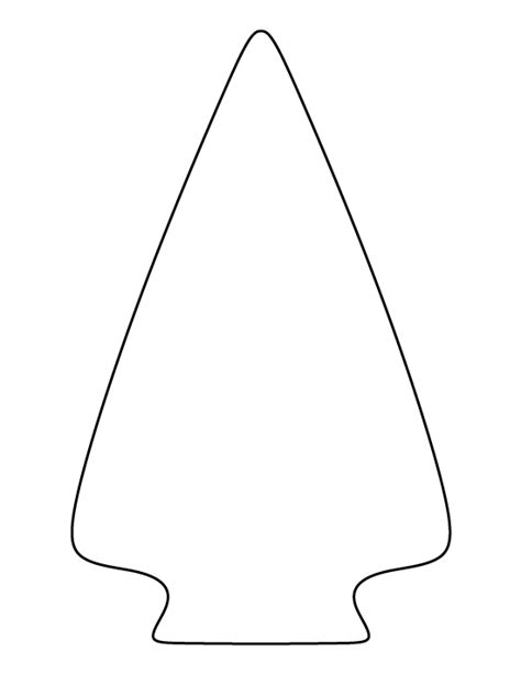 printable arrowhead template