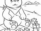 Picnic Pages Coloring Food Table Color Getcolorings Teddy Bear Basket sketch template