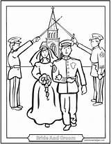 Coloring Pages Wedding Couple Catholic Marriage Church Sacraments Sacrament Military Confirmation Saintanneshelper Color Sheet Justice Social Getcolorings Soldier Salute Baptism sketch template