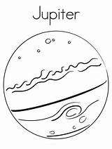 Planet Jupiter sketch template