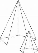 Pentagonal Pyramids Similar Clipart Etc Large Usf Edu Small Original sketch template
