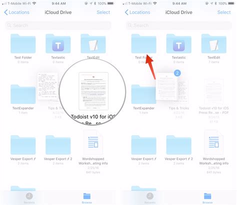 manually create folders  move files  icloud drive imore