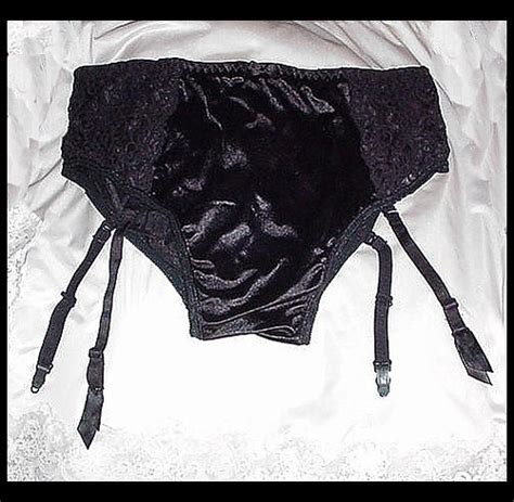 black nylon spandex vintage panties for men lace and garte… flickr