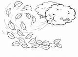 Viento Dibujo Soplando Nube Windy Menta Recursos Tornado Herfst sketch template