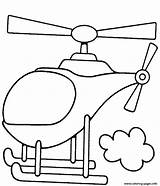 Coloring Transportation Helicopter Pages Printable sketch template