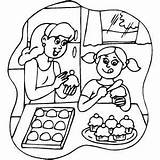 Coloring Baking Pages Getdrawings sketch template